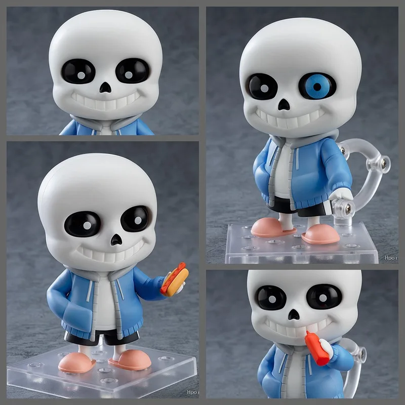 

10cm GSC Undertale Nendoroid #1826 Sans Figure Changeable Face Plates & Movable Joints Bone Attack Pose Collector Boxed