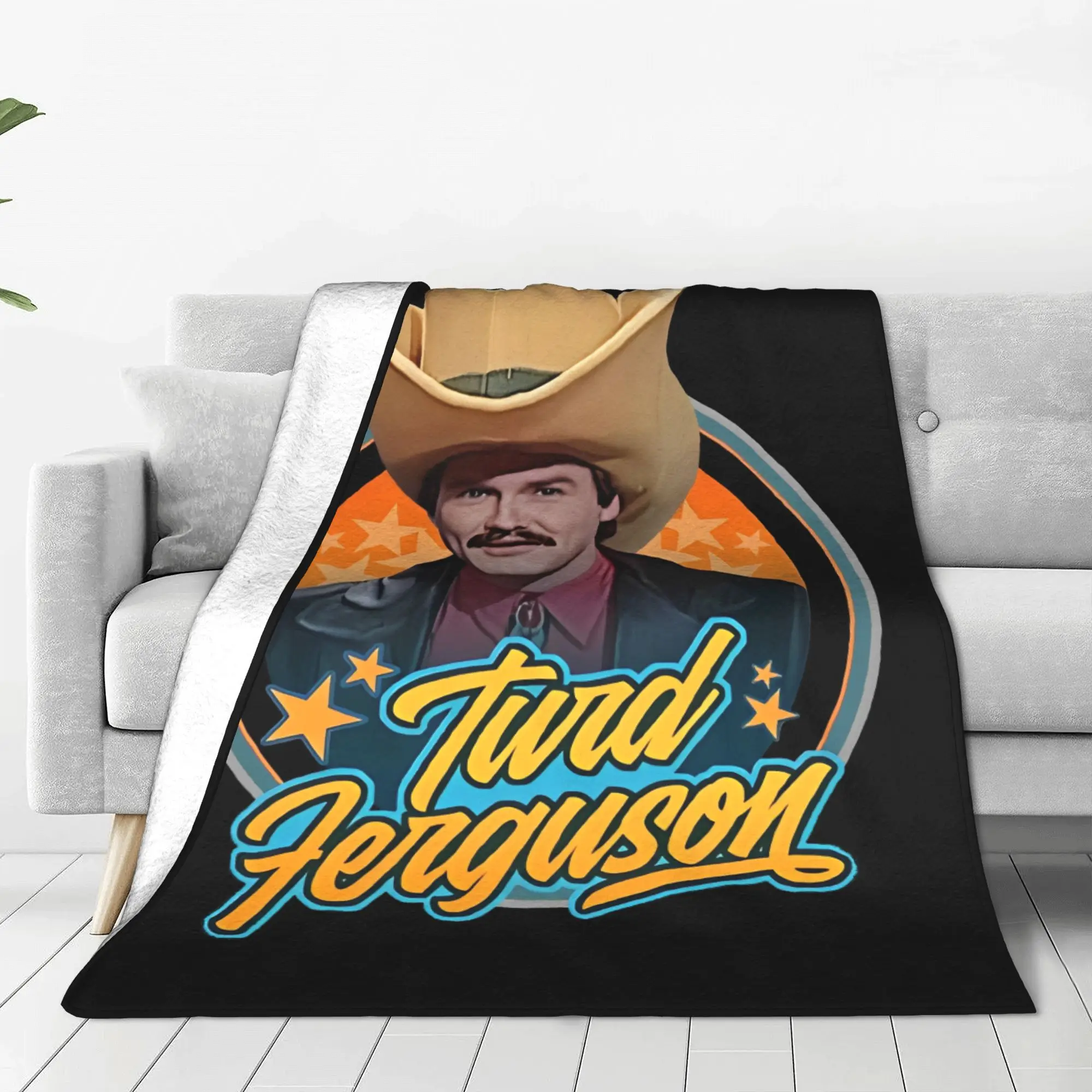 Turd Ferguson Throw Blanket for Couch Celebrity Jeopardy Soft Fuzzy Plush Blanket Multi-size for All Seasons