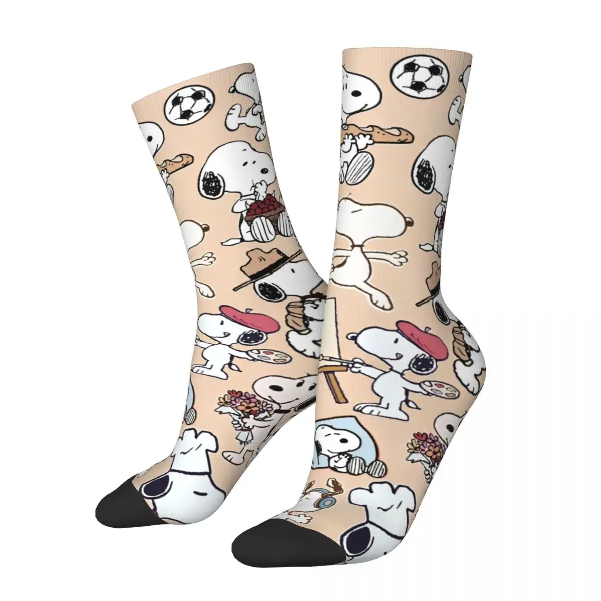 Vrouwen Mannen Sokken Snoopys Kousen Herfst Grappige Zachte Sokken Bedrukt Hardloopsport Anti Slip Sokken