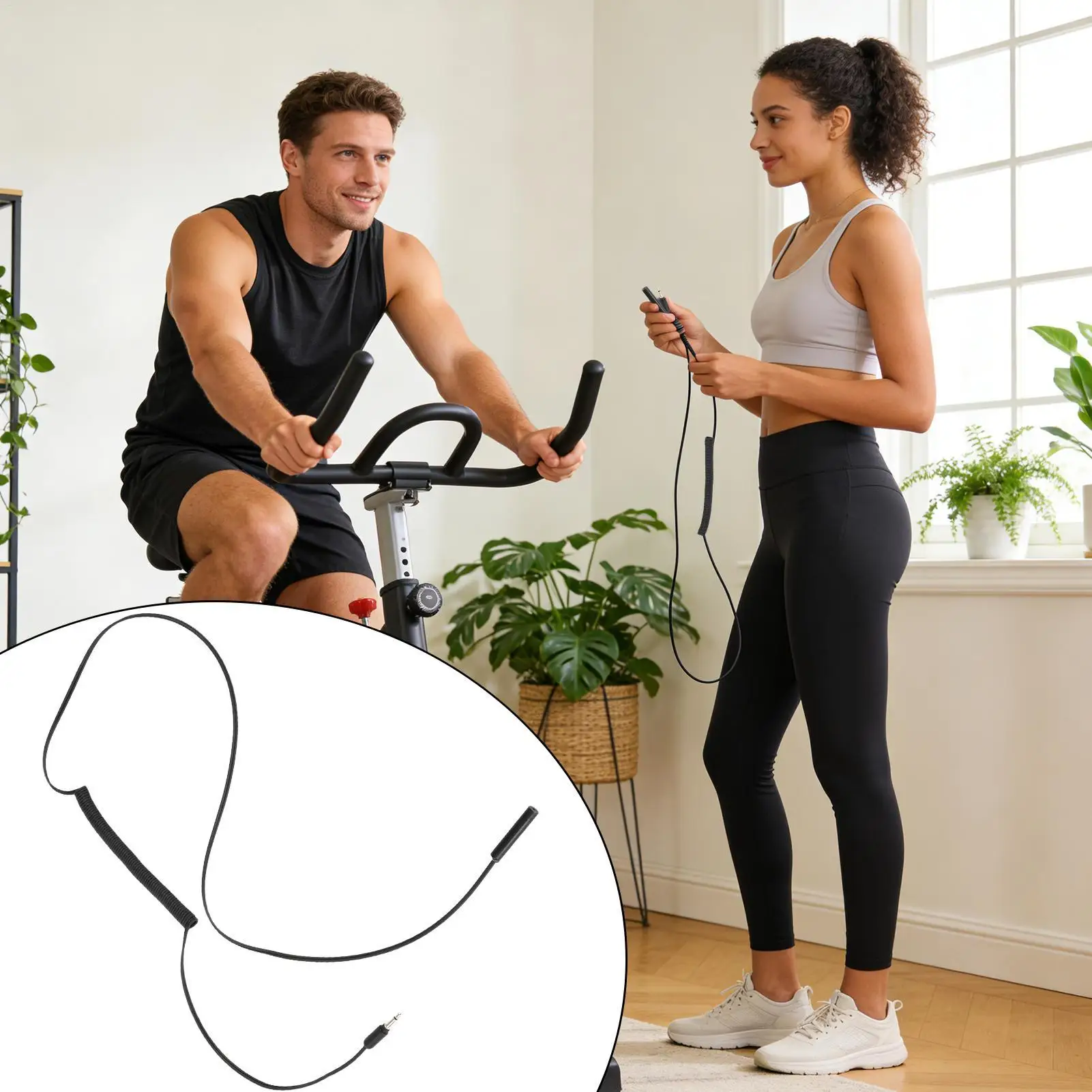 Exercise Bike Sensor Cable Replacement Stationary Bike Wire Induction Line For Indoor Cycling Home Gym Cardio Training Workplace