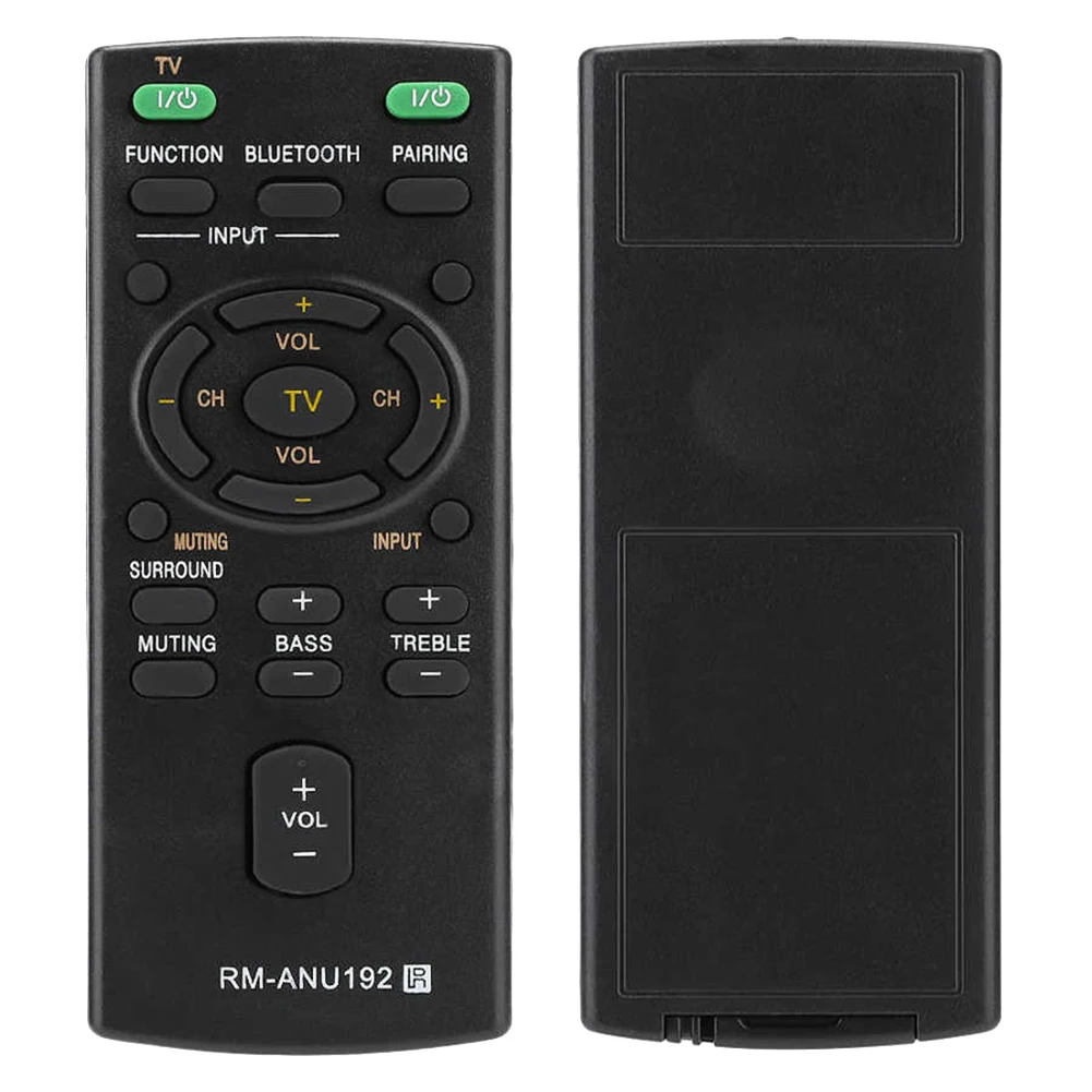 A52TRM-ANU192 Bluetooth Speaker Remote Control for Sony Sound Bar SACT60BT SS-WCT60 SSWCT60 HT-CT60BT HTCT60BT SA-CT60BT