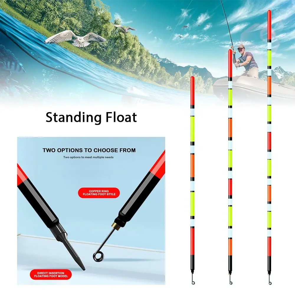 Eye-catching Straw Float Direct Insertion Model Grass Hole High Sensitivity Float Rock Fishing Seasonal Fish Float