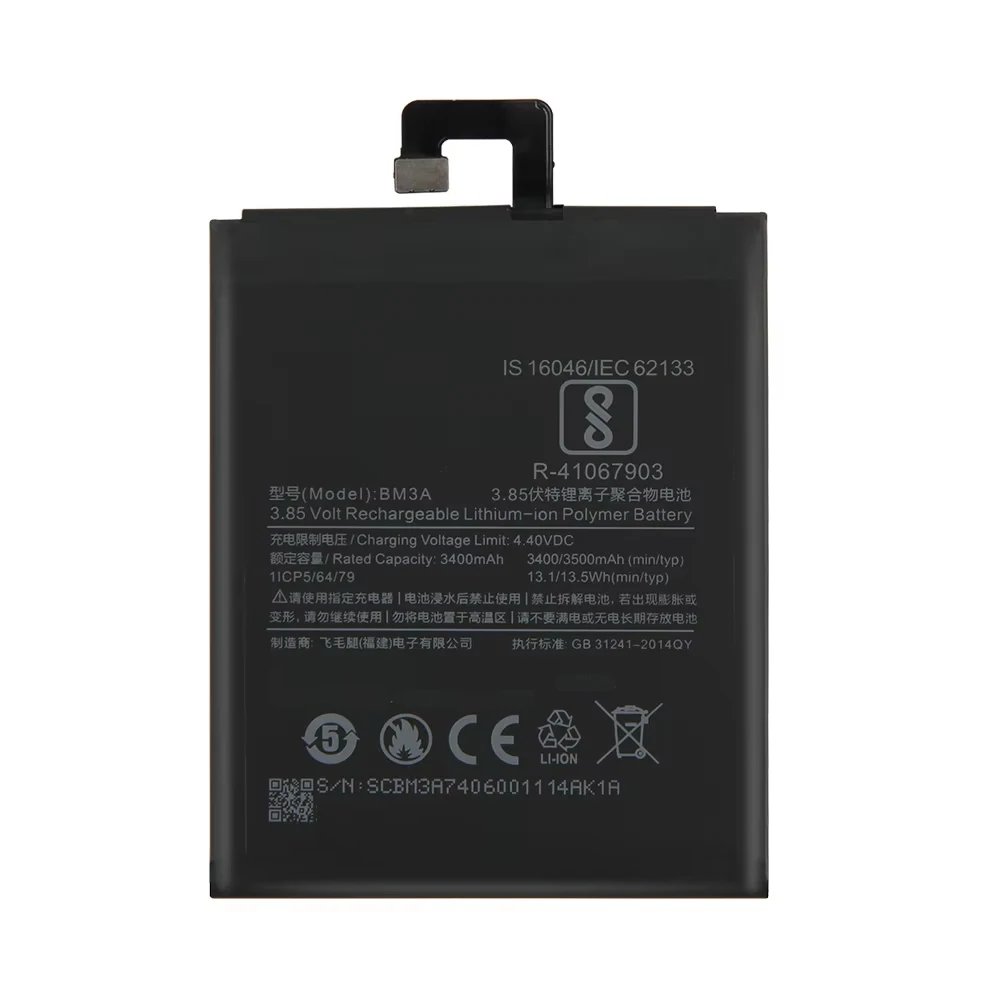 Produktion im Jahr 2024 Ersatzakku Mi BN3A 3000 mAh für Xiaomi Redmi GO Hochwertige Handybatterien mit Werkzeug