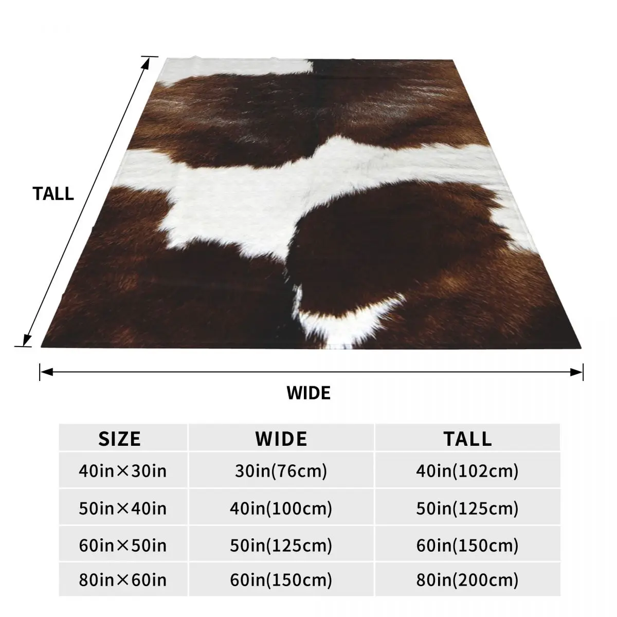 Rustic Ranch Cow Print Blankets Soft Warm Flannel Throw Blanket Bedding for Bed Travel Home Sofa