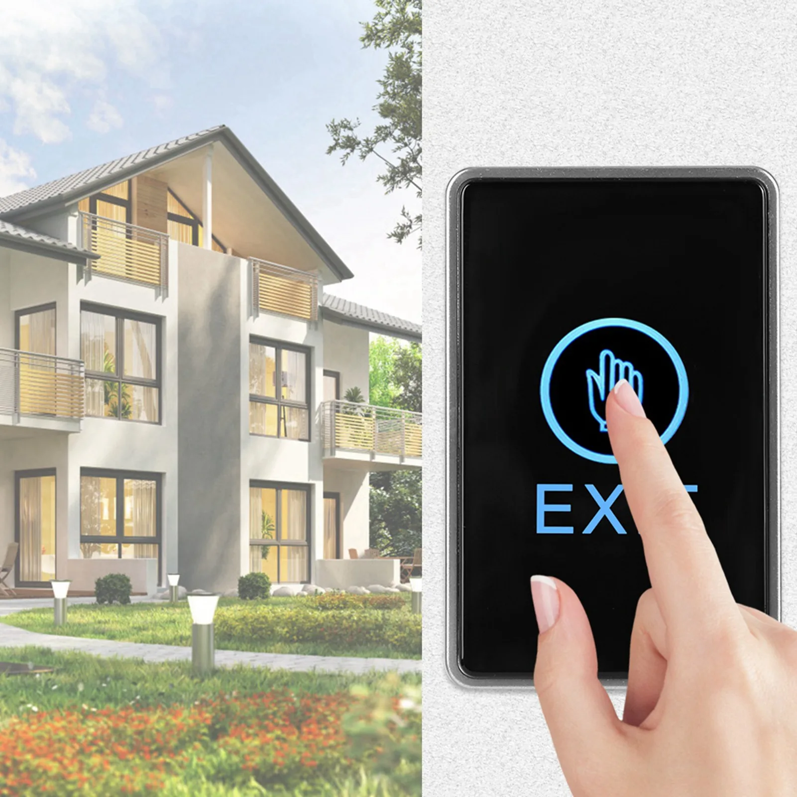 ZK40 Door Exit Release Button Switch Touch Sensor Pannel for Access Control Systems 12V