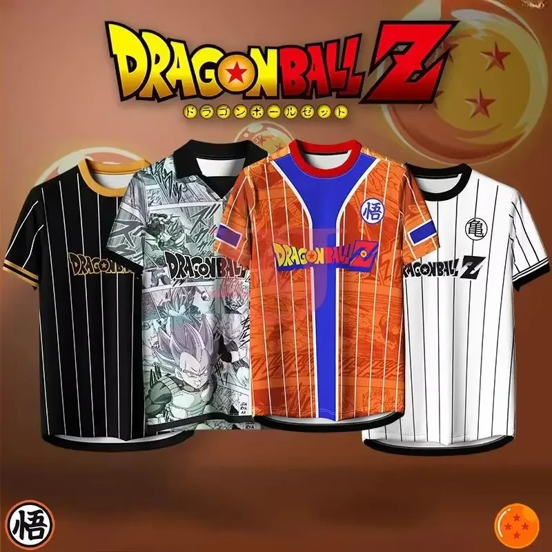 

2026 Summer Dragon Ball Retro Fitness T-shirt Men's Oversized 3D Printed Short-sleeved Family Unisex Children's Sports Shirt