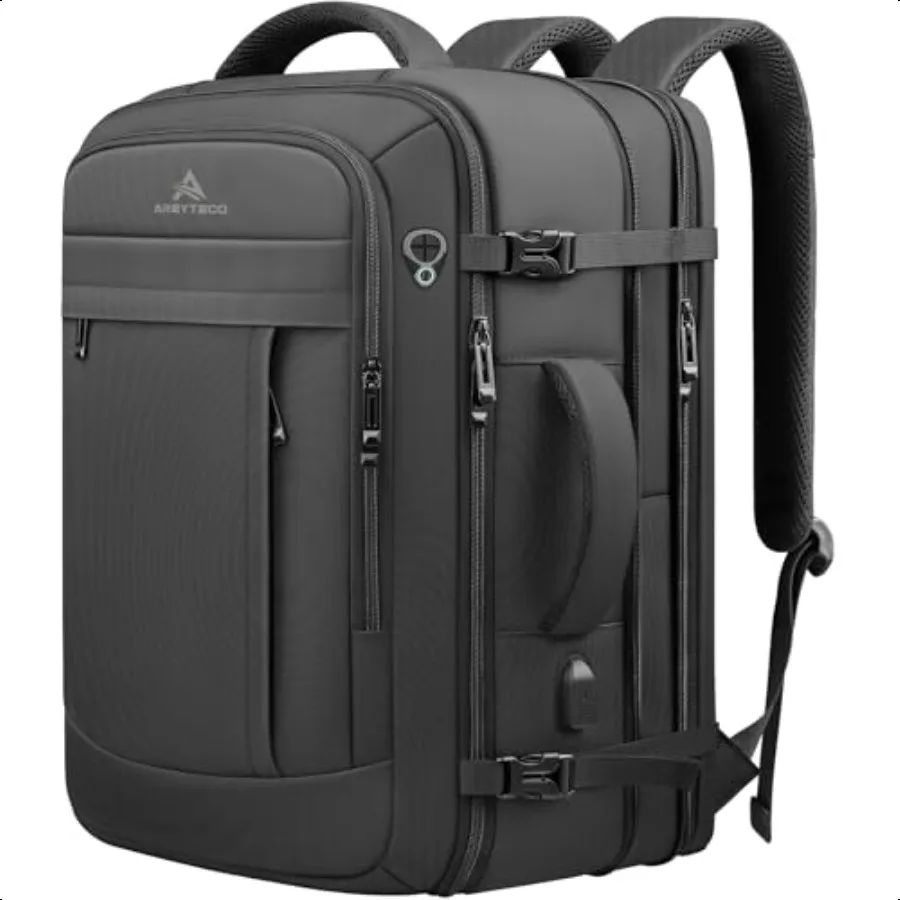 

Travel Backpack 50L Extra Large Laptop Backpack for Men Women Black