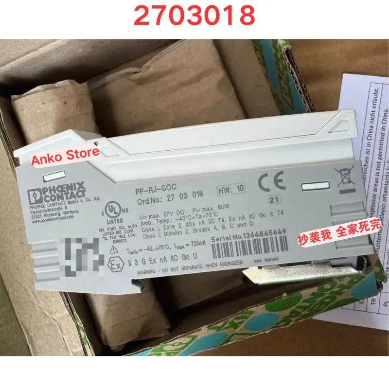 Brand-new   Original PP-RJ-SCC 2703018 wiring frame