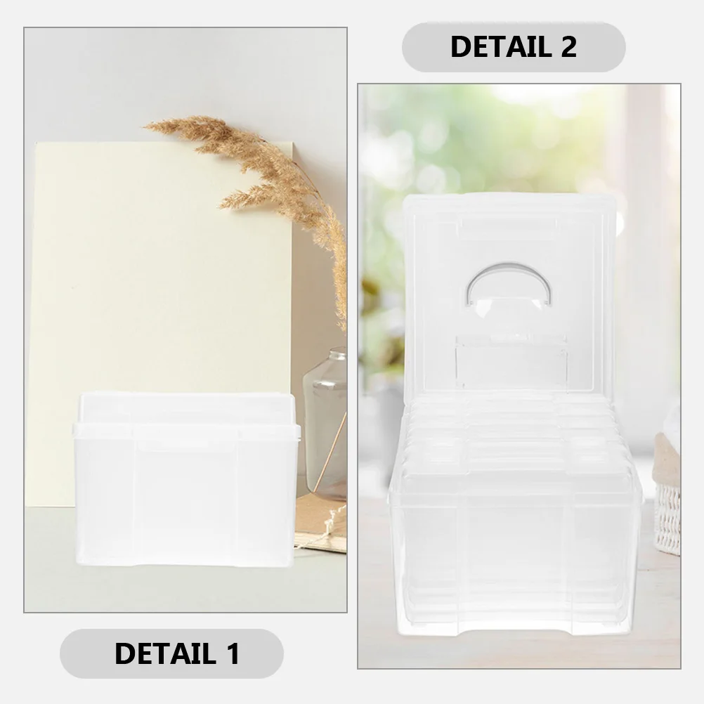 

Photo Storage Box Organizer Container Picture Holder Case Organizers Boxes Mini