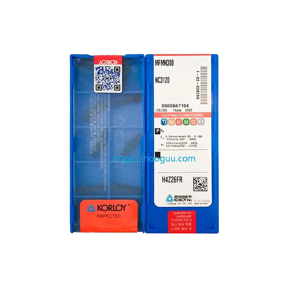 Korloy Original MFMN MFMN300 NC3120 MFMN300 PC5300 Grooving Insert