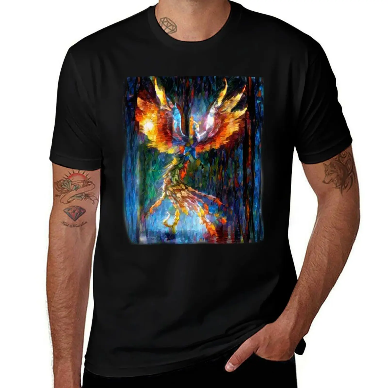 

The rise of the phoenix T-Shirt t shirt man luxury t shirts for man cotton soft T-Shirt