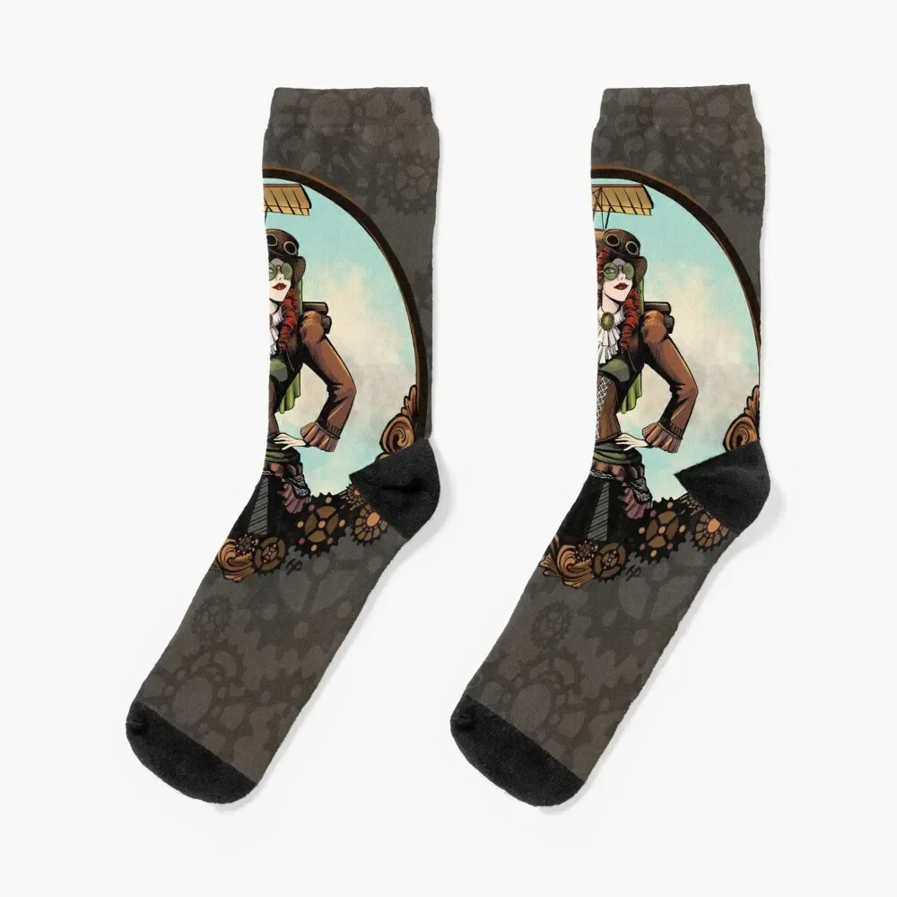 Steampunk girl Socks luxe compression essential Boy Child Socks Women's