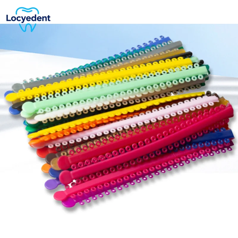 

20 Sticks Dental Orthodontic Elastic Ligature Ties Colorful Bands For Bracket Braces Orthodontic Treatment Consumable