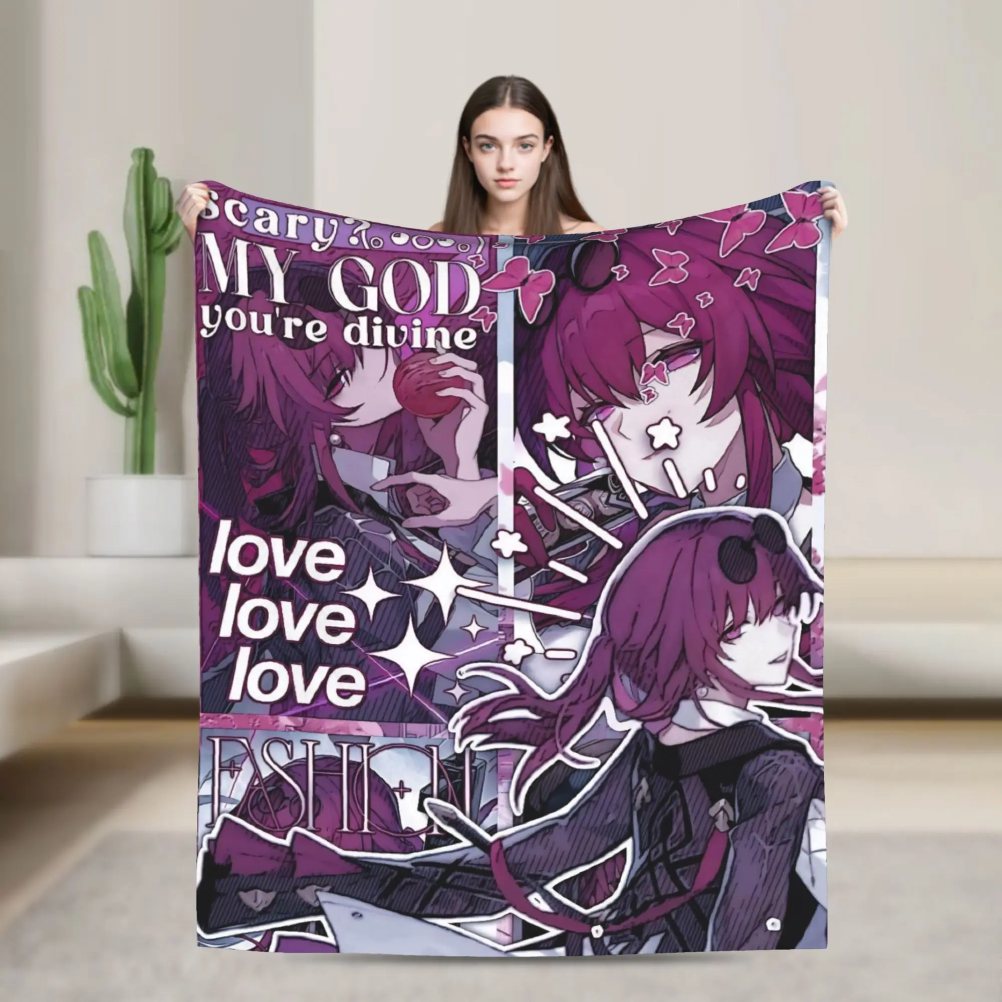 Honkai Star Rail Blanket Multi-size Warm Cozy Fluffy  Throw Blankets for Sofa Couch and Bed