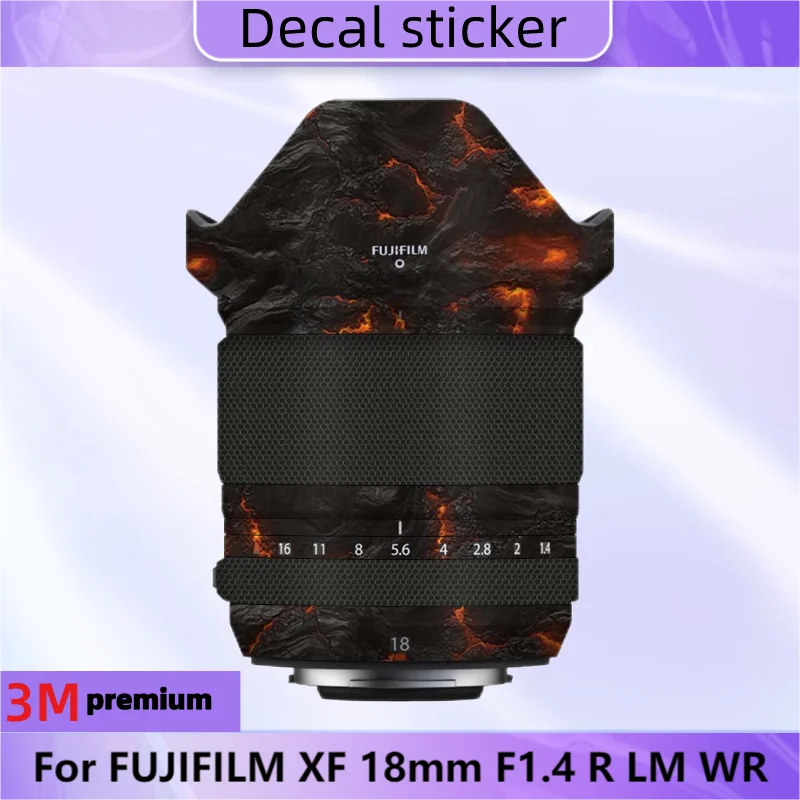 

For FUJIFILM XF 18mm F1.4 R LM WR Lens Sticker Protective Skin Decal Film Anti-Scratch Protector Coat XF18 F/1.4 XF18MM F1.4