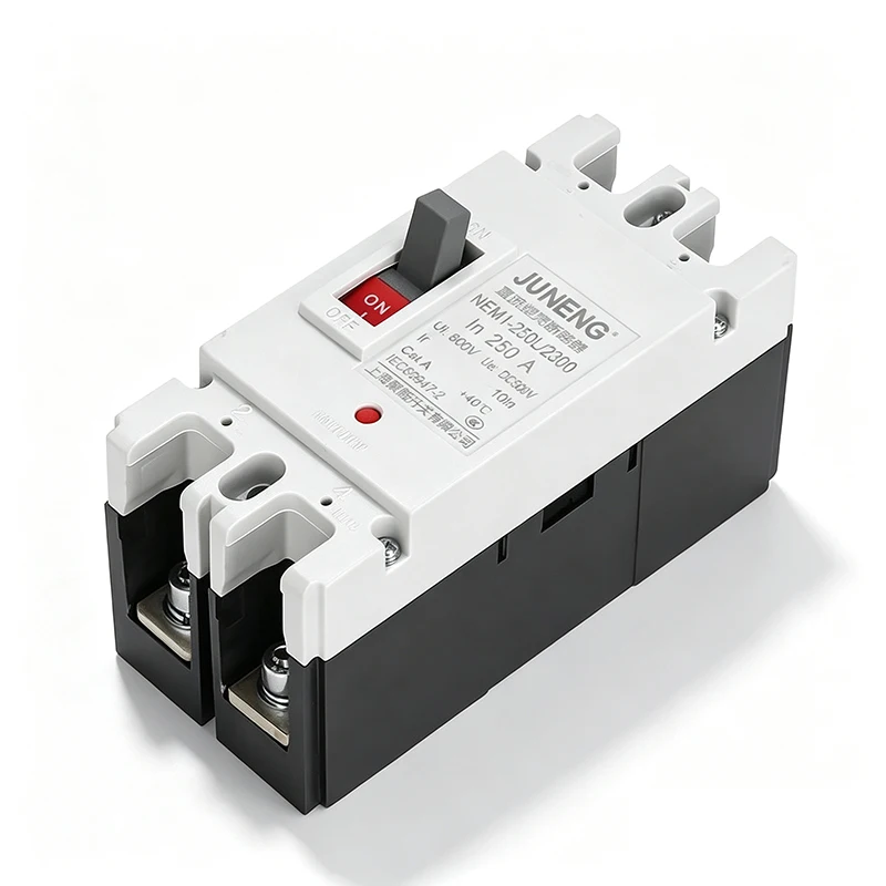 2P DC Molded Case Circuit Breaker 100A125A 150A200A250A DC500V Overload Short Circuit Protection Solar PV Car RV Battery DC MCCB