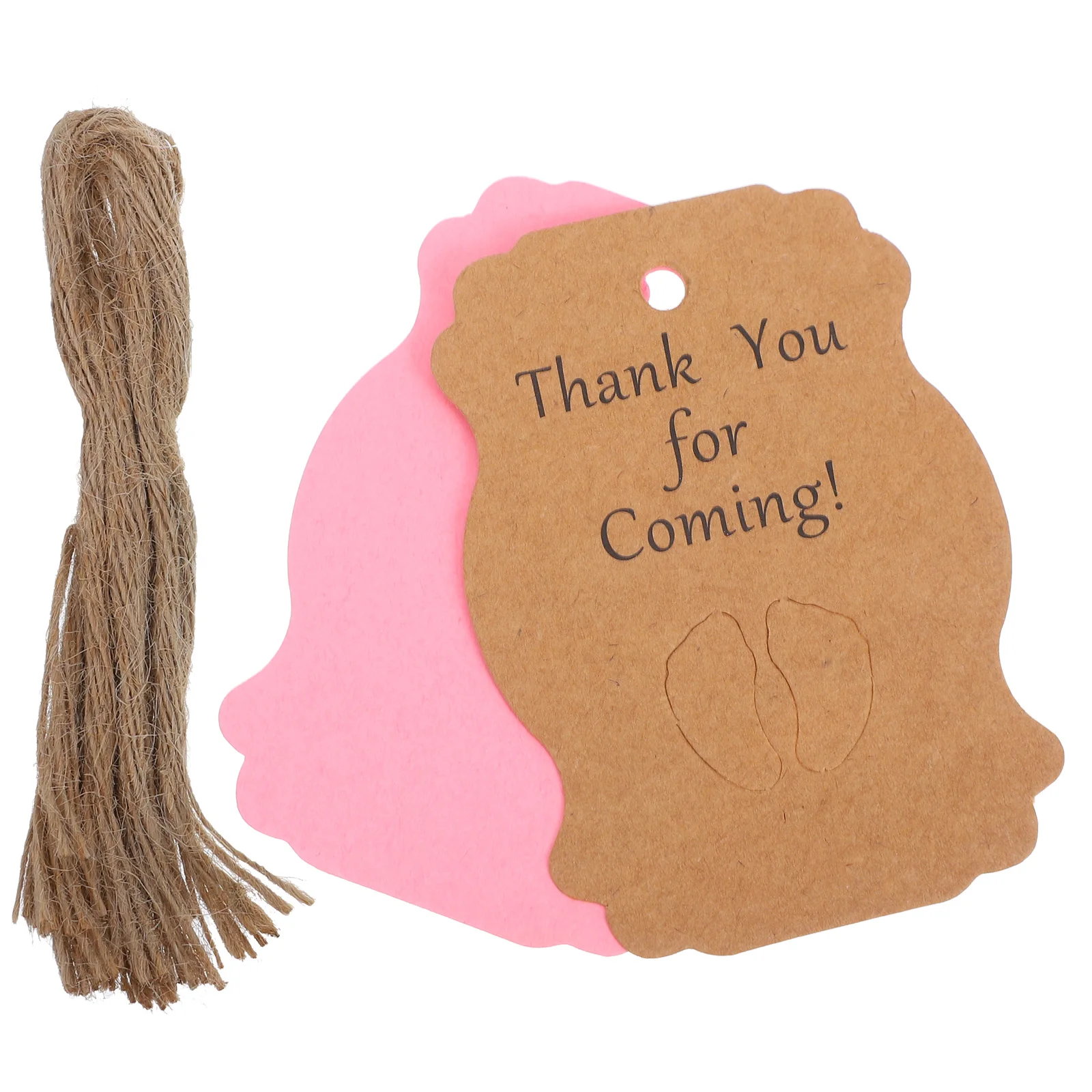 

100pcs Cards Shower Favor Wedding Bridal Thank You Tags For Party Favors Party Thank You Tags Labels Hanging Paper Gifts