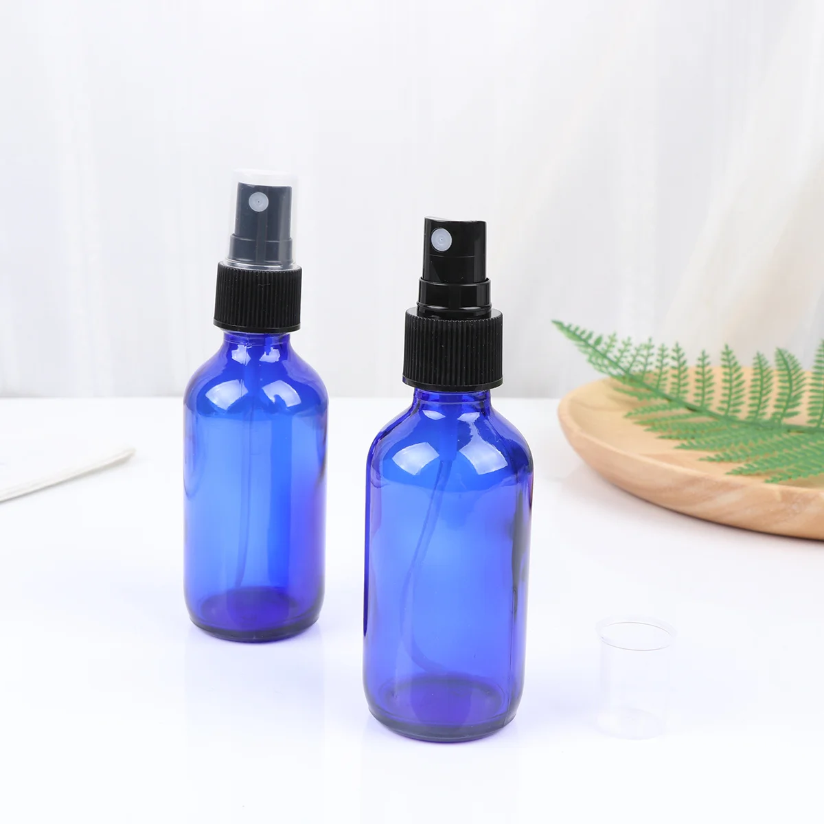 6 قطع من زجاجات الرش الزرقاء القابلة لإعادة الملء، حامل آمن للسفر والشامبو وموزع الصابون السائل المحمول #6