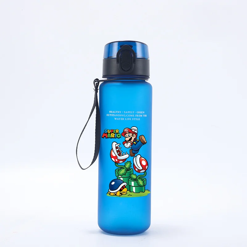 650 ミリリットルスーパーマリオブラザーズスポーツウォーターボトル男の子女の子漏れ防止プラスチックカップ飲料屋外ポータブルジムフィットネス水差しギフト