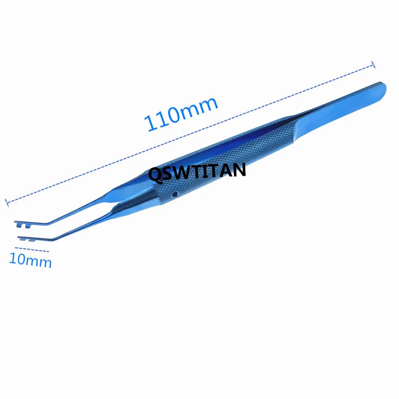 เลนส์พับคีมจับรอบ Titanium Ophthalmic Microsurgery เครื่องมือ