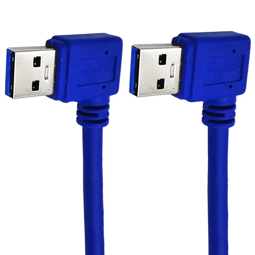 90 Degree Right /Left angle USB 3.0 USB3.0 A Type Male to Right /Left A Type Male Data Cable extension Cable 30cm 5Gbps