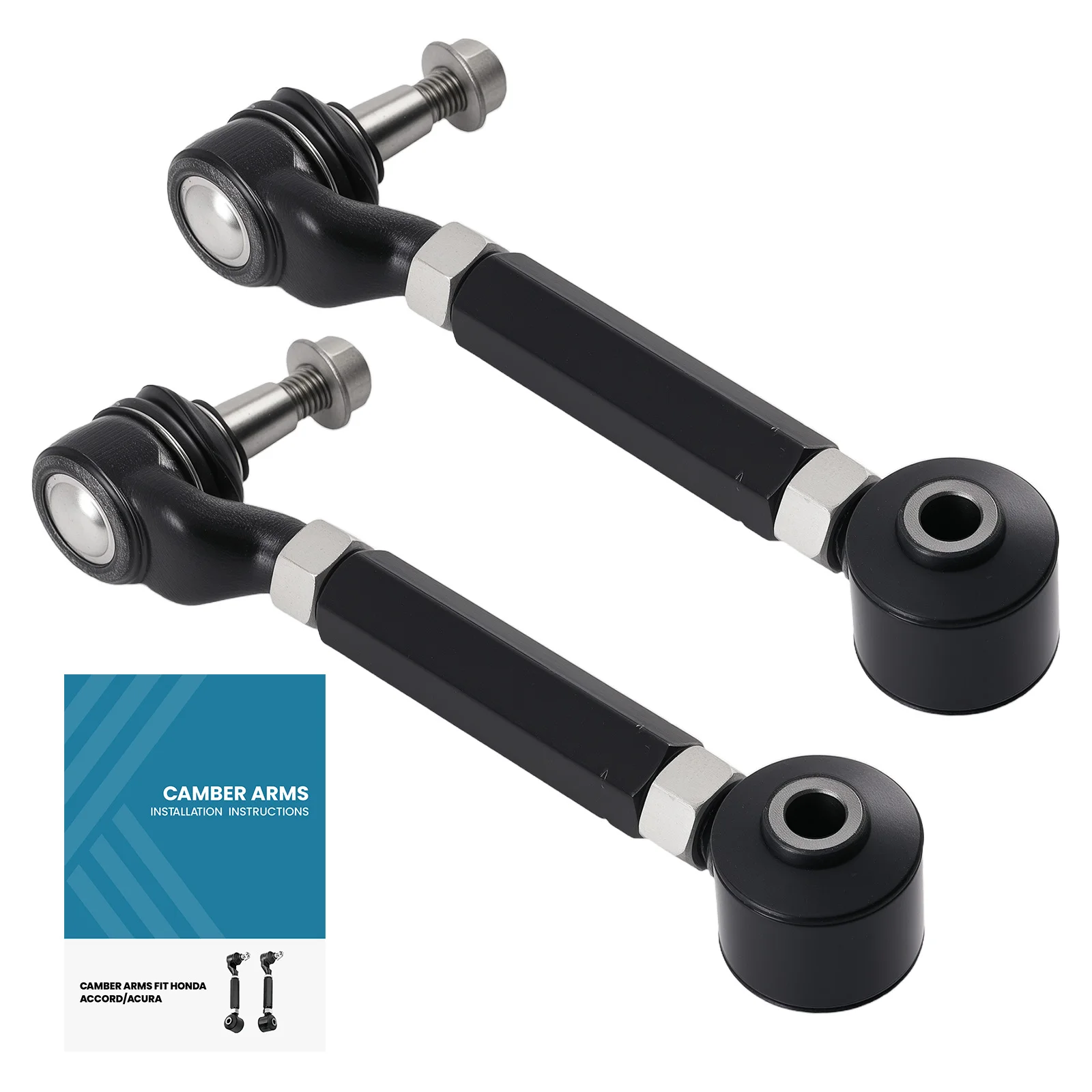 2x Suspension Adjustable Alignment Rear Camber Arm Kits For Honda Accord 2003-2007 ACURA TSX 2004-2008