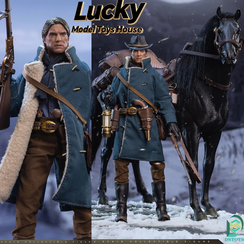 Figura de Acción Original DSTOYS 1/12 de Arthur Morgan, Vaquero del Oeste, Mini Modelo de Caballo, Adorno de 6 Pulgadas, Regalos de Soldado Clint Eastwood