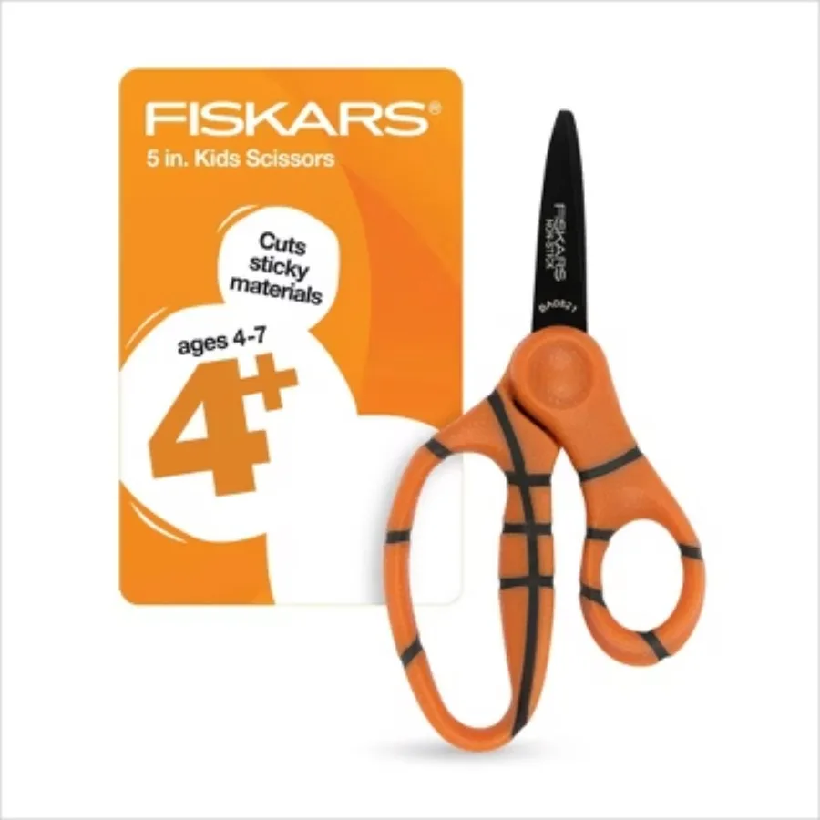 

Non-Stick Sports Point Kids' Scissors Basketball， mini scissors ， cute scissors