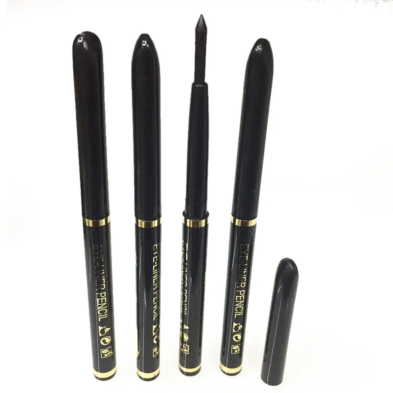 Lot 12 Black Cosmetic Waterproof Eye Liner Pencil Long Lasting Eyeliner Pens