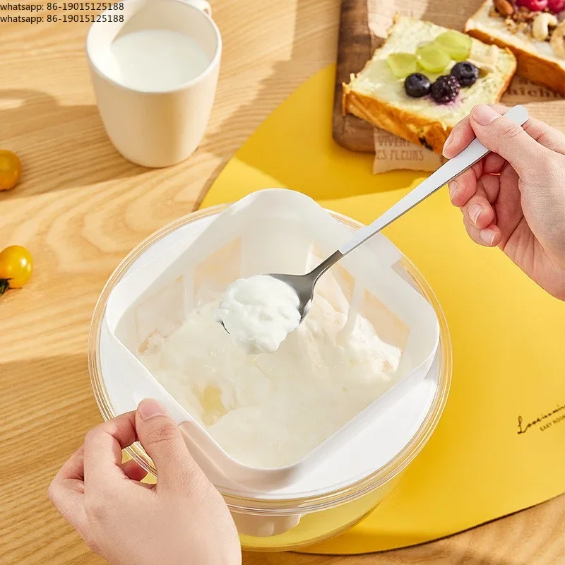 Thick and Creamy Homemade Yogurt Maker – BPA-Free Reusable Mesh Filter with Lid