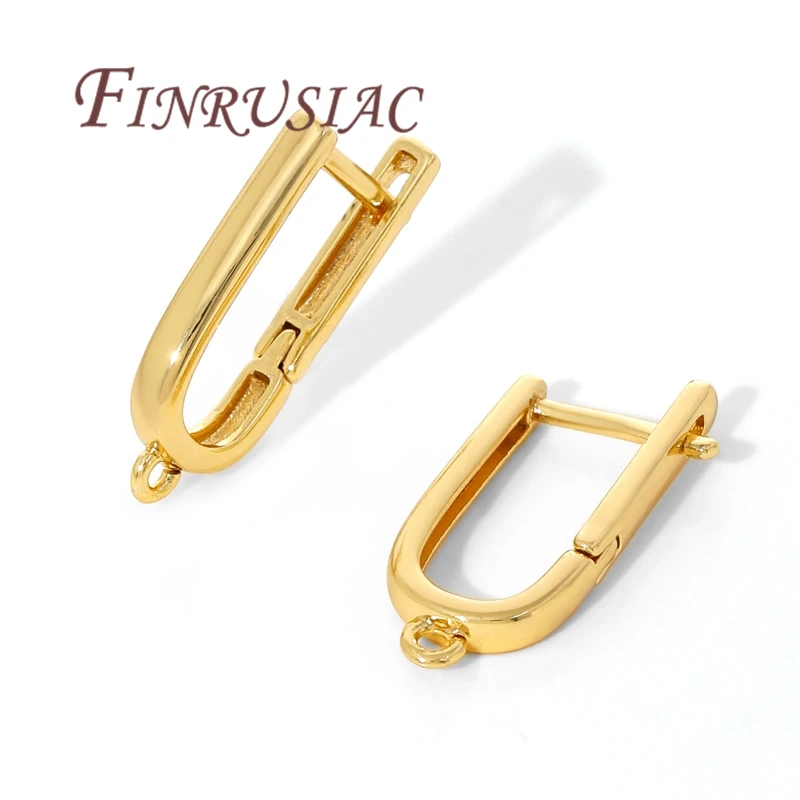 خطافات أقراط فرنسية مطلية بالذهب عيار 18 قيراط، تركيبات أقراط أسلاك الأذن Shvenzy، إكسسوارات للأقراط، نتائج مجوهرات ذاتية الصنع