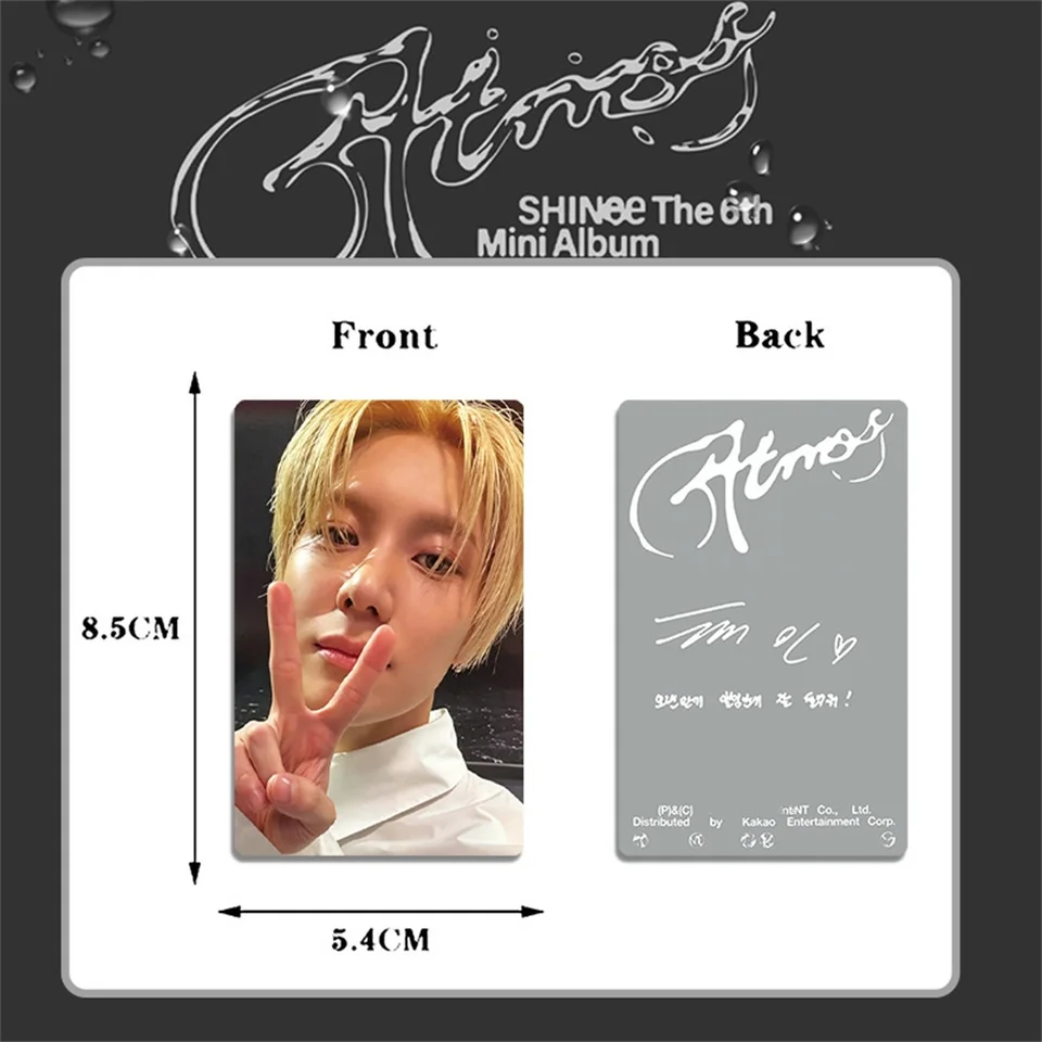 4Pcs/Set SHINEE New Album ATMOS HD Photocards Onew Jonghyun Key