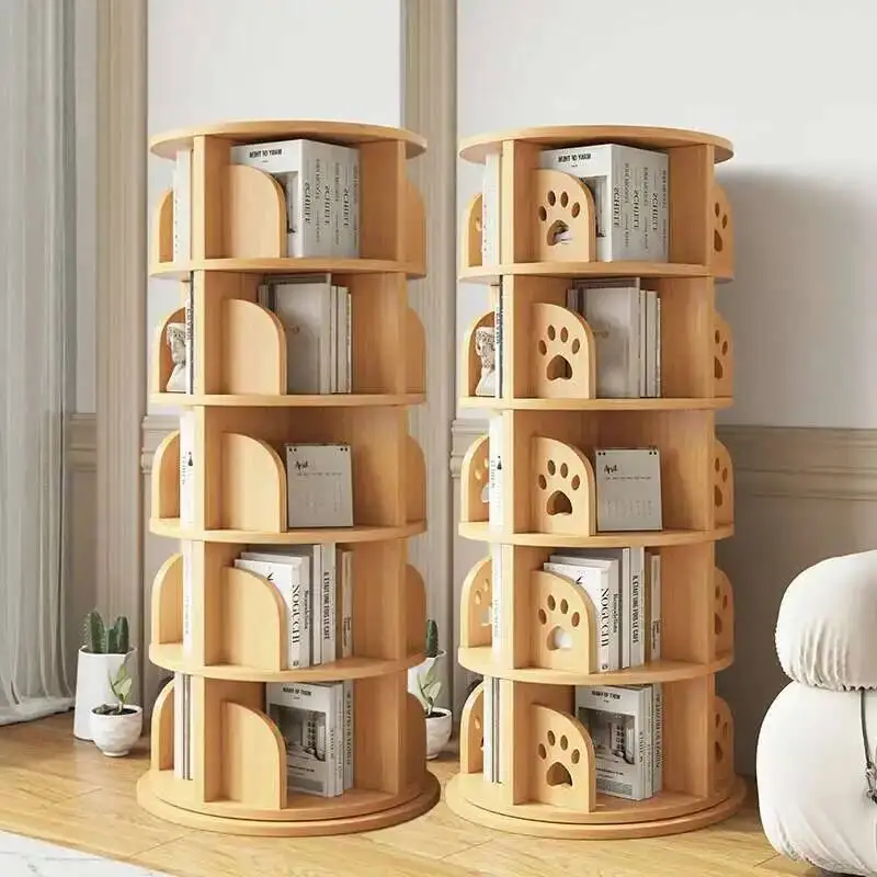 Storage Organizer Designs Bookcases Nordic Open Floor Normal Book Shelf Aesthetic English Portable Estantes Unique Furniture
