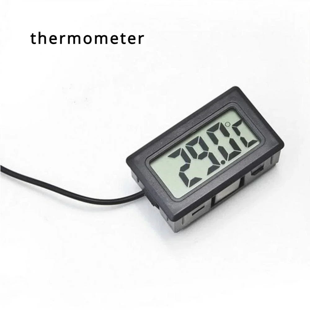 Termometer Digital Sensor suhu dan kelembaban, alat ukur instrumen higrometer mobil termostat di rumah untuk kendaraan