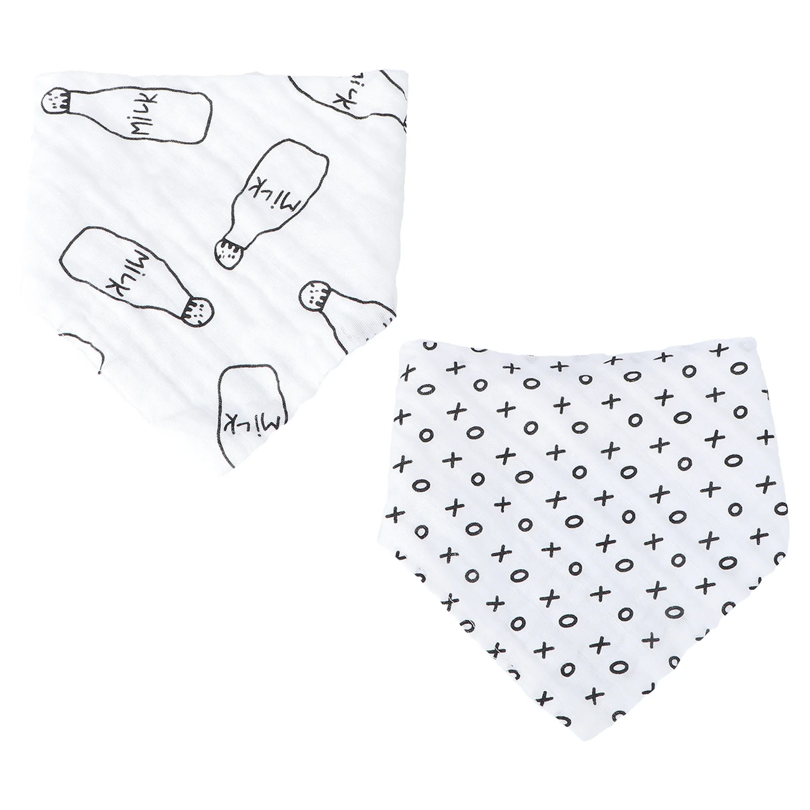 

2Pcs Baby Bibs Cotton Burp Cloths Sturdy Long Term Use Exquisite Detail Workmanship Water Absorbent Baby Bibs Cotton Burp Cloth