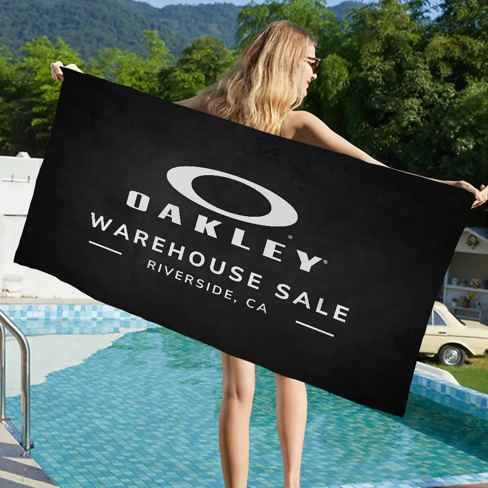 O-Oakleys logo Microfiber Blanket Quick Drying Beach Towels Oversized Printing Super Absorbent Pool Towel Blanket
