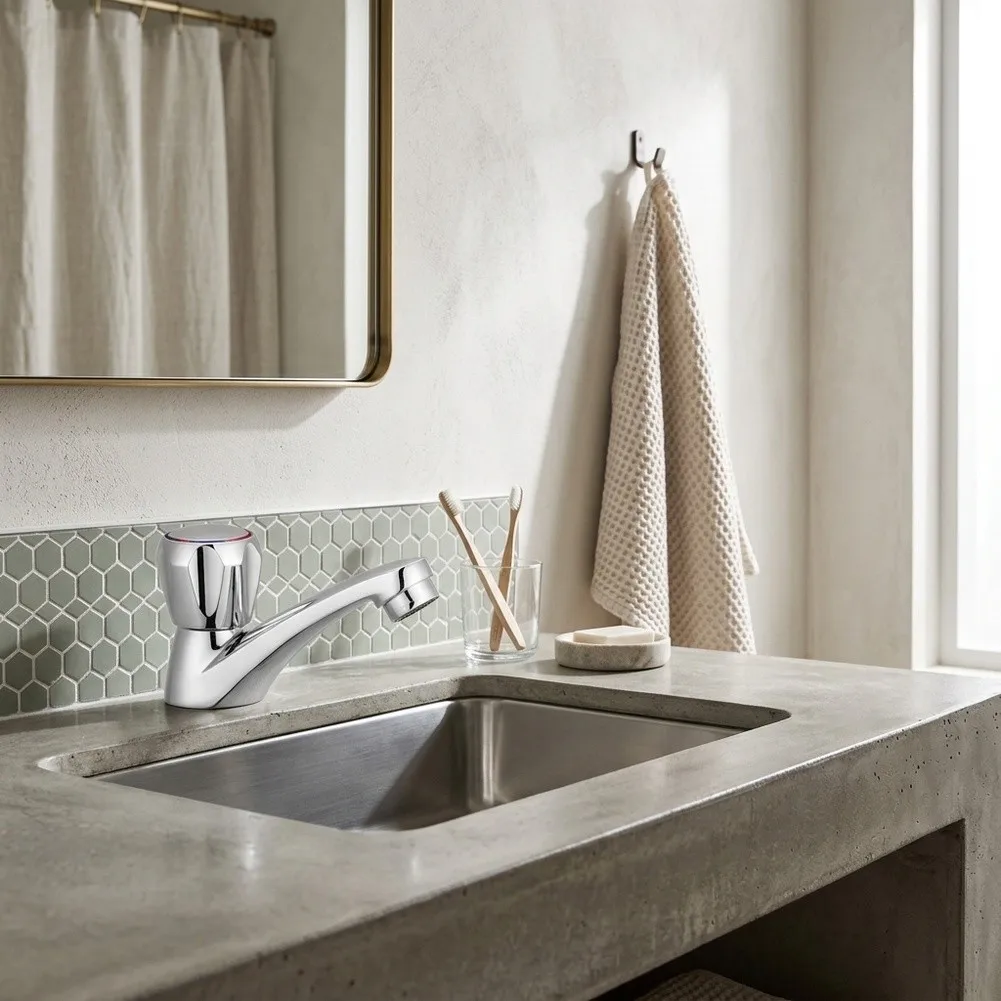 For Daily Washing Routine Cold for Water Faucet Health Conscious Design Faucet Smooth Water Flow Control Fade Resistant Finish