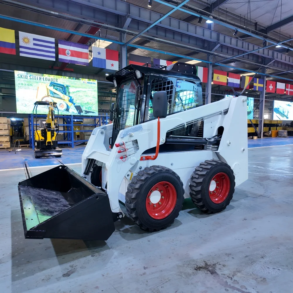 Aftermarket spare parts 1Ton Mini Skid Steer Loader Construction Winter Snow Clearing Equipment, in stock fast shipping construc