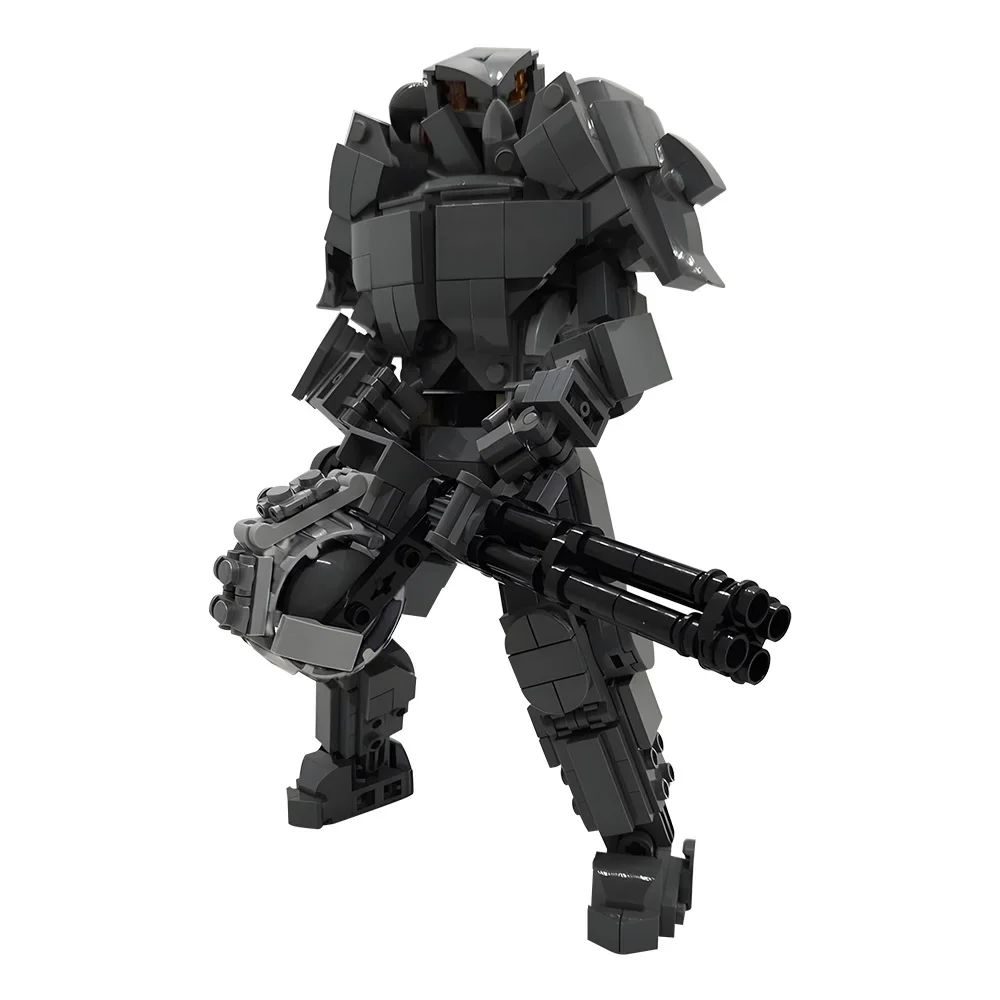 MOC-183481 X-01 Power Armors Particle Assembly building blocks Armored Mecha Robobrain Model toy Ornaments  Bricks Children Gift