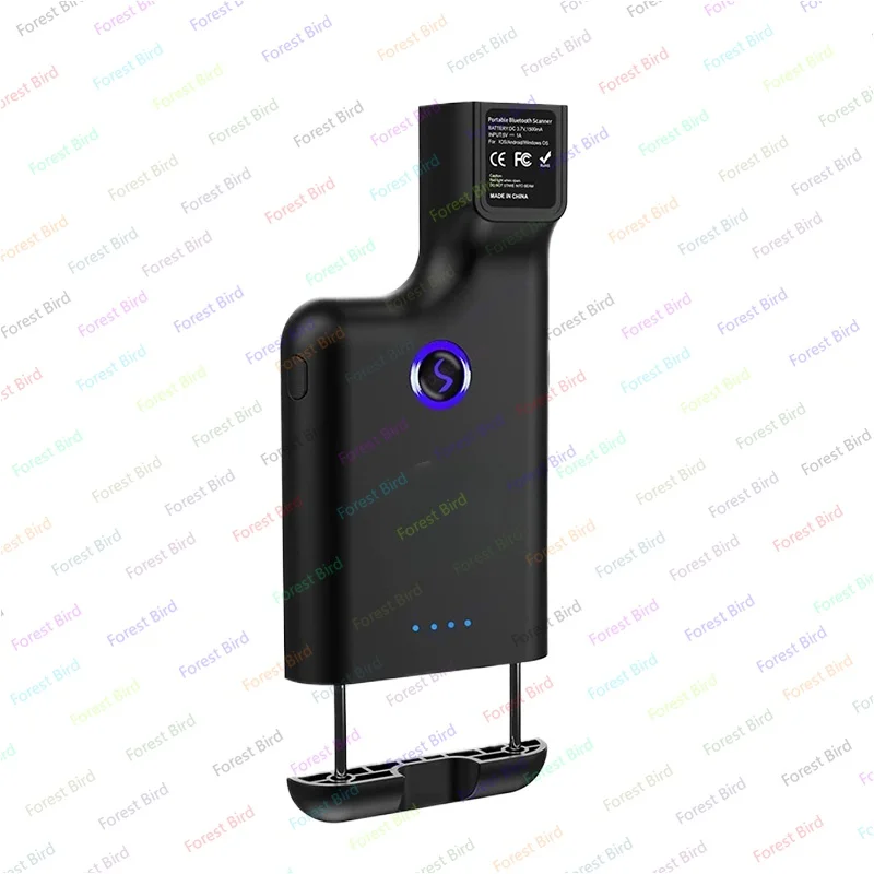 2-częściowy JR HC-101C Tylny klips Skaner kodów kreskowych do telefonu komórkowego Bezprzewodowy kontroler cen Bluetooth Pos