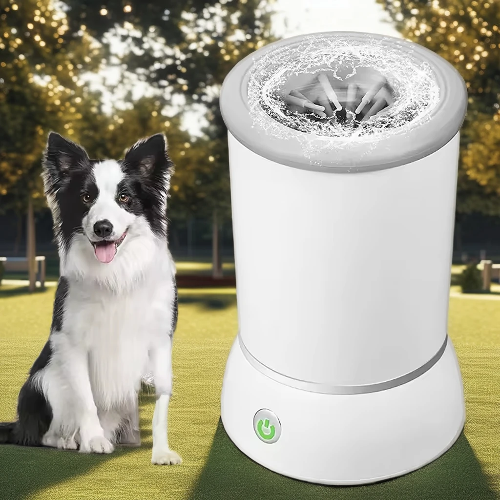 

Automatic Dog Paw Cleaner Cup Soft Silicone Pet Waste Disposal Sustainable Paw Massager and Washer for Dogs