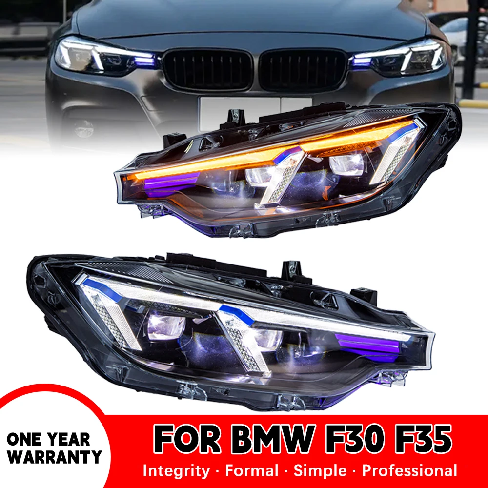 

1Set High Quality For Bmw 3 Series F30 Angel Eye Headlight F35 320I 328I 335I 2013-2018 Model 12V Full Led Headlamp Assembly