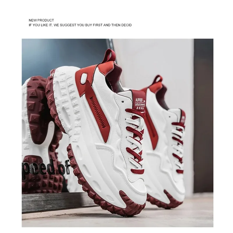 أحذية رياضية عصرية للرجال من oes Dad أحذية Thi Sole Tire Bot Faionable متعددة الاستخدامات رياضية صيفية جديدة Sle زيادة الارتفاع