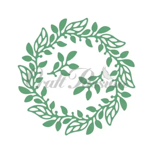 Metal cutting dies cut die mold wreath with leaves Scrapbook paper craft knife mould blade punch stencils die