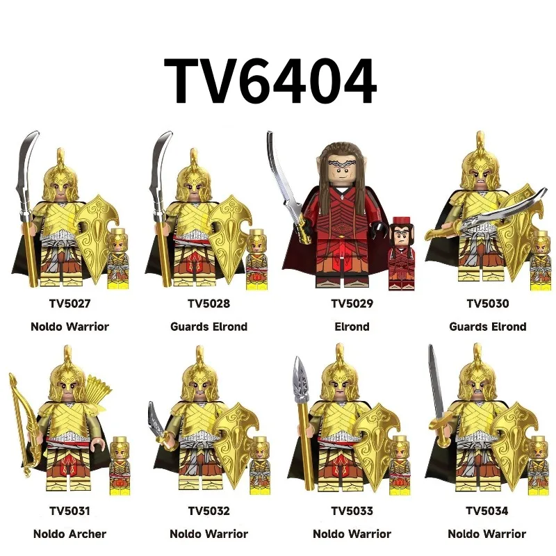 

TV6404 Ring Series Elrond Elf Warrior Building Brick Doll Toy