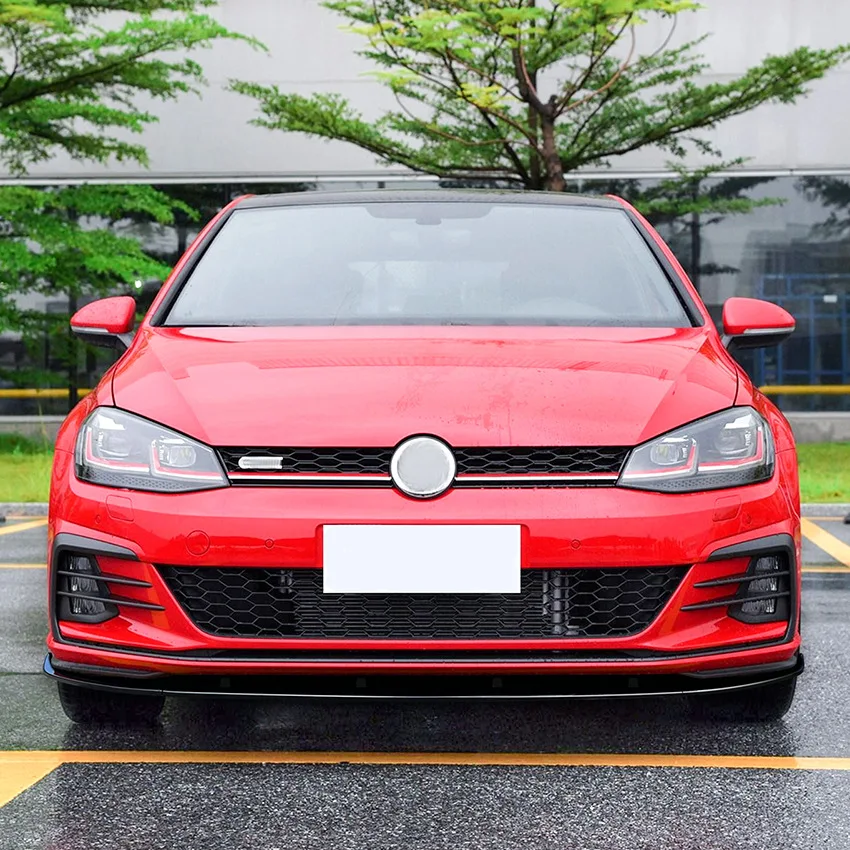 

Maxton Style Front Bumper Lip Diffuser Canard Splitter Guard For VW Golf 7.5 MK7.5 GTI GTD R Rline 2017-2020 ABS Body Kit Tuning