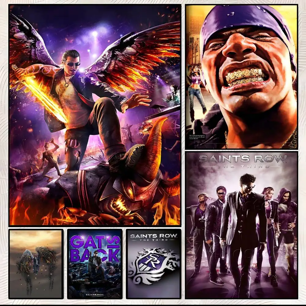 S-Saints R-Row The Third Remastered Poster art sticky wall waterproof home living room bar aesthetic decoration