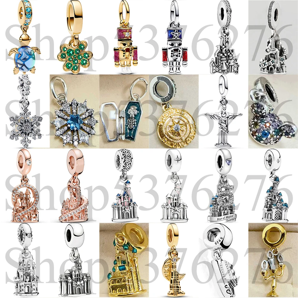 

2025 925 Silver Bead Parks Nutcracker Coffin Royal Castle Dreams Dangle Charm For Fashion Women Bracelet Bangle Gift DIY Jewelry