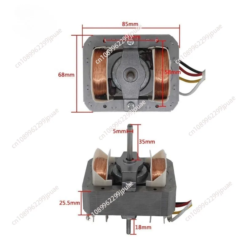 YJF6825 220v 50HZ F CCW Hood  range hood fan  replacement oven motor air frye