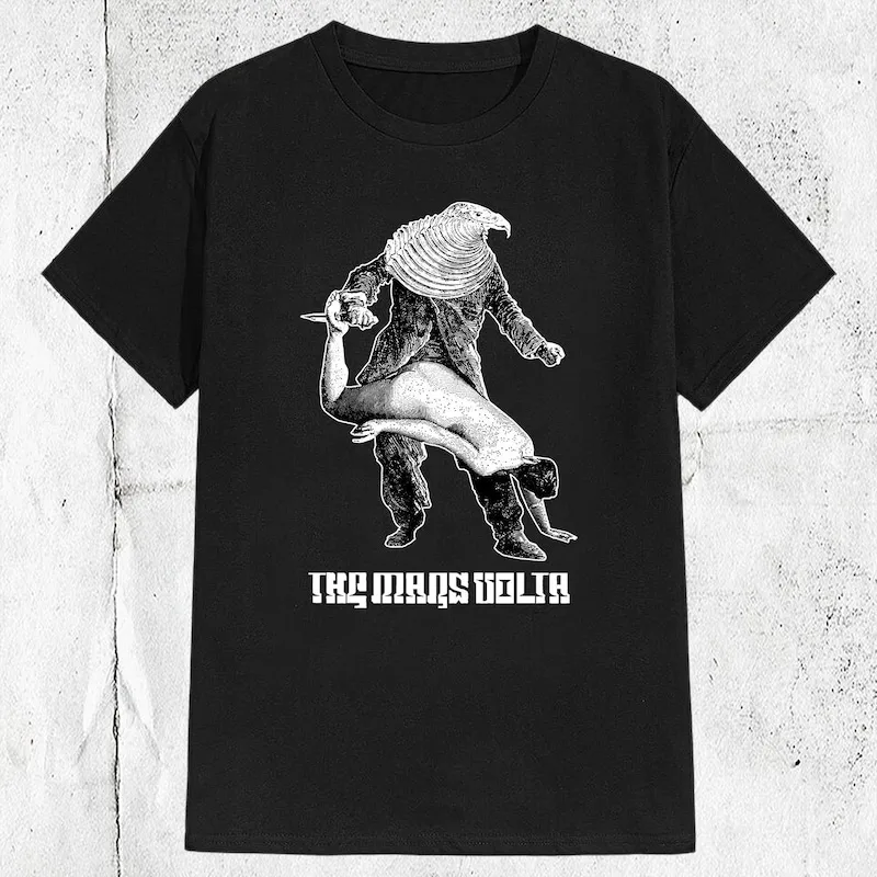 The Mars Volta Progressive Rock Band T-shirt ,Graphic Short Sleeve Crew Neck Cotton T-Shirt
